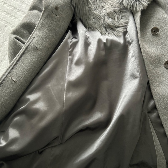 SENTALER Long Shawl Collar Wrap Coat - Picture 6 of 11